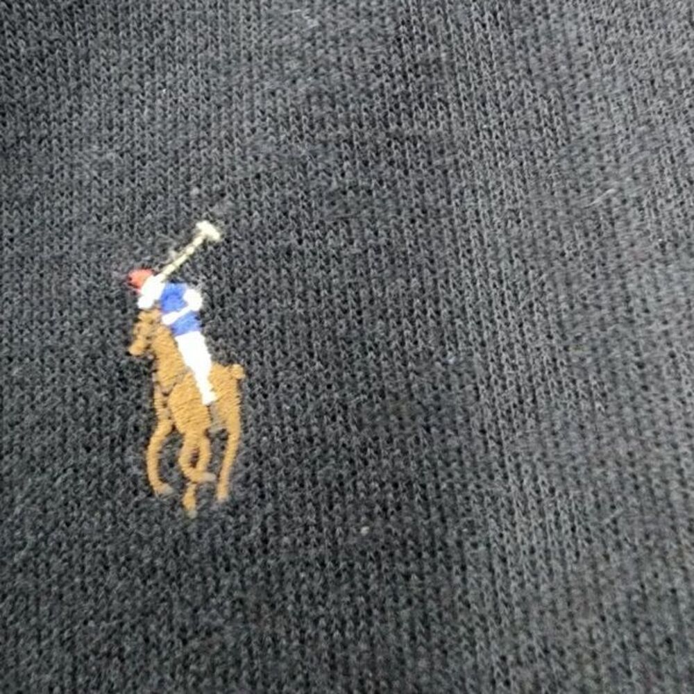 Polo‎ Ralph Lauren Sweater Men's XL Estate Rib 1/4 Zip Pullover Black - Picture 4 of 7